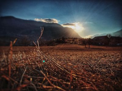 Coucher du soleil sur Montdauphin