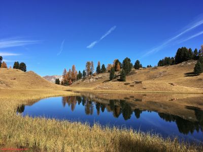 Lac Miroir en bleu