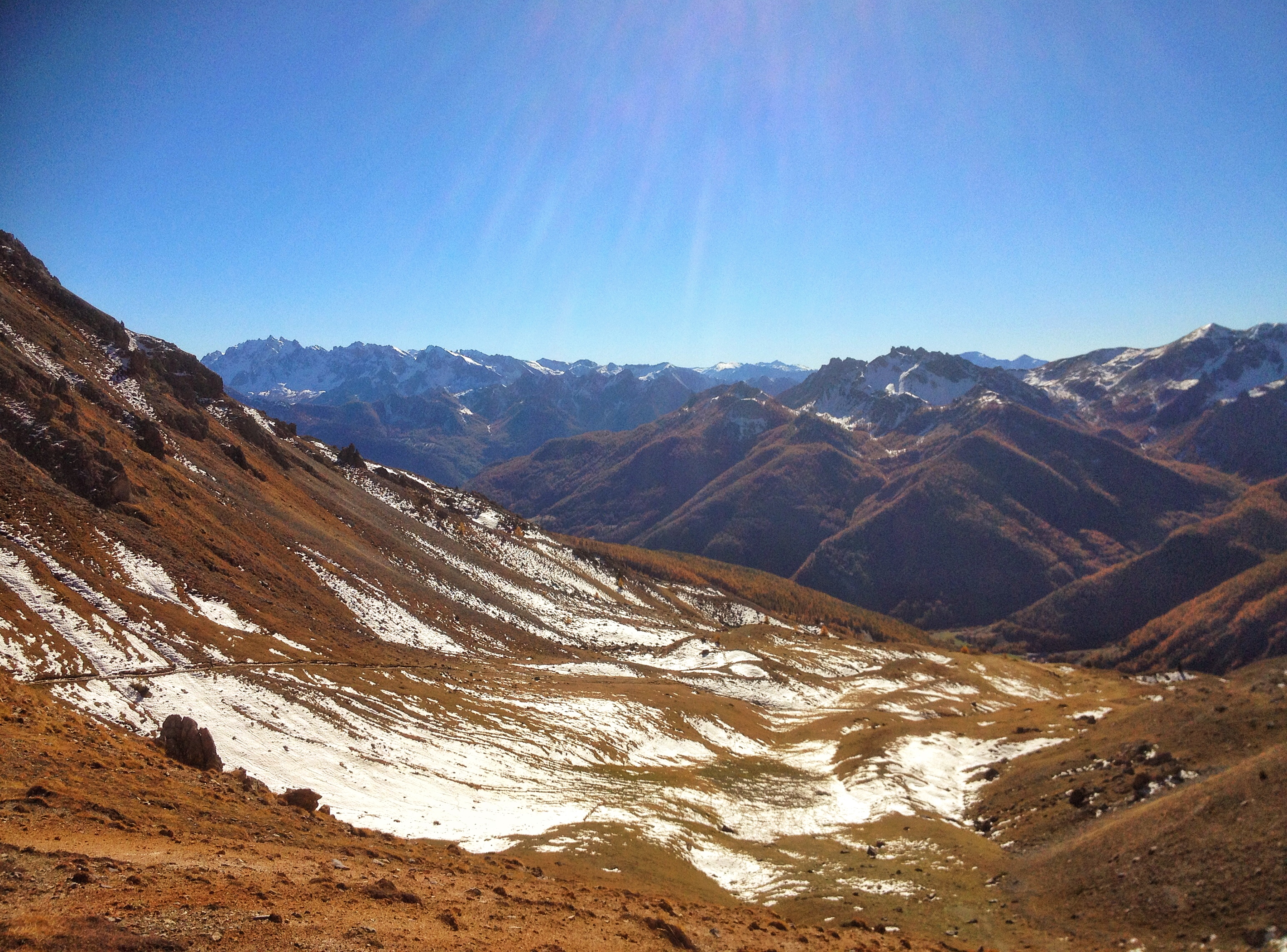 Le chemin vers le lac de Souliers