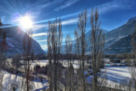 La vallée de la Durance en hiver